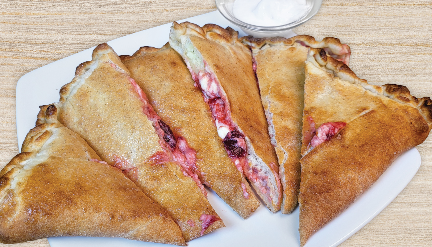Strawberry Cheesecake Calzone image