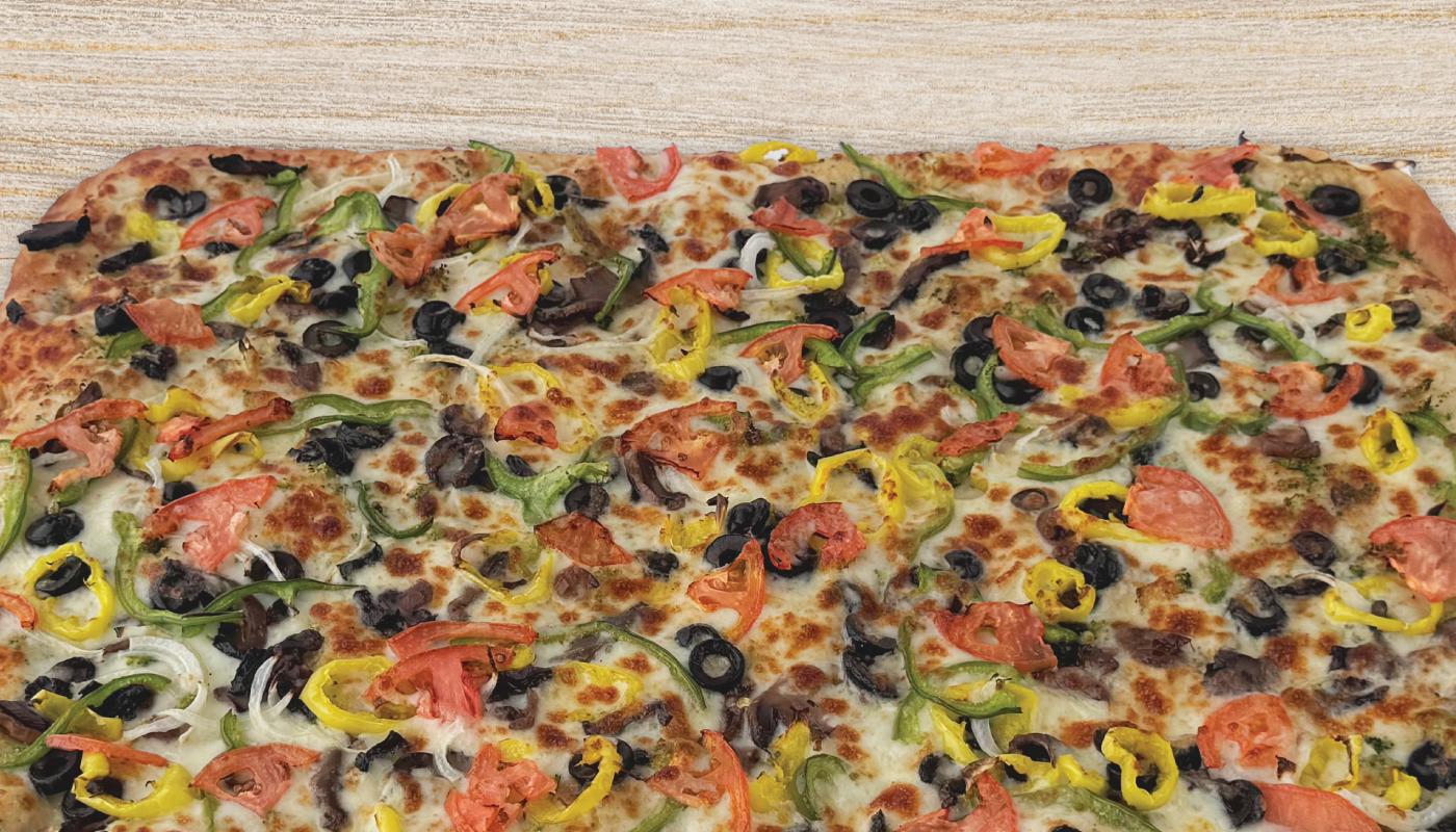 Veggie White Sauce Pizza image